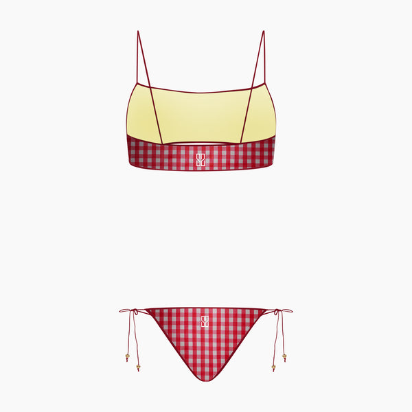 #Studio Motif - Red Gingham#Studio Luxe - Limoncello